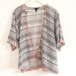 Tribal Aztec Print Kimono